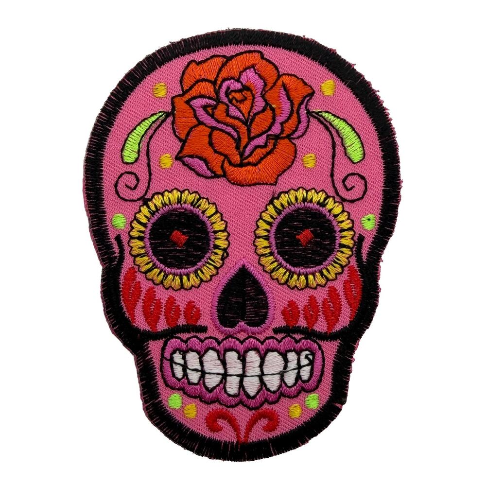 Pink Sugar Skull Patch